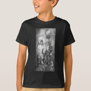T-shirt HALLOWEEN MONSTERS / ORK WAR Imaginaire noir blanc