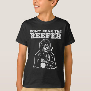T-shirt Halloween Ne Craindre Reefer Grim Reaper Drôle Cos