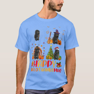 T-shirt Halloween Noël Portugais chien d'eau Hallothan