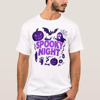 T-shirt Halloween Nuit Éffrayante Vêtements uniques Unisex