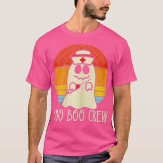 T-shirt Halloween Nurse Praticien Boo Crew, Infirmière Hal