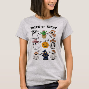 T-shirt Halloween Occidental Cowboy Ghost