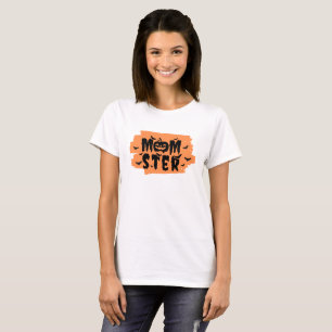 T-shirt Halloween orange et noir