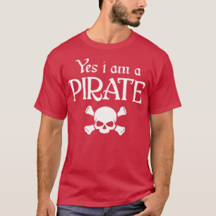 T-shirt Halloween Oui Je Suis Un Pirate