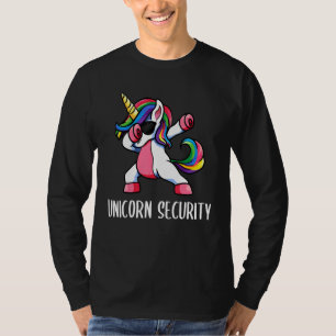 T-shirt Halloween papa fille adulte costume, Unicorn Secu