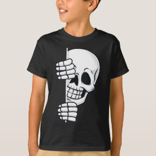 T-shirt Halloween Pékin Squelette Scary Garçons Filles Enf