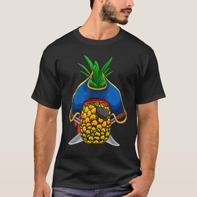 T-shirt Halloween Pirate Ananas Swingers Lifestyle (Devant)