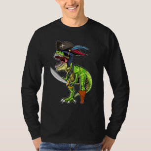 T-shirt Halloween Pirate Dinosaur T Rex Tyrannosaurus Garç
