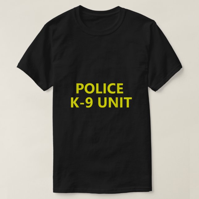 T-shirt Halloween Police K9 K9 Unité Costume Officier Chie (Design devant)