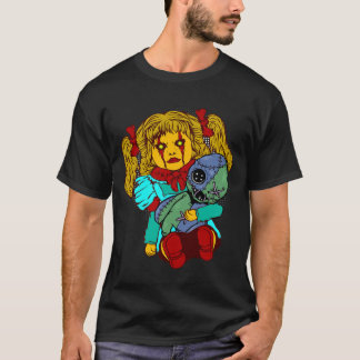 T-shirt Halloween Poupée Déplaisante Poupée Voodoo Horreur