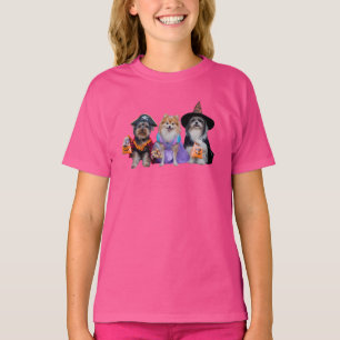 T-shirt Halloween pour enfants avec un chien migno