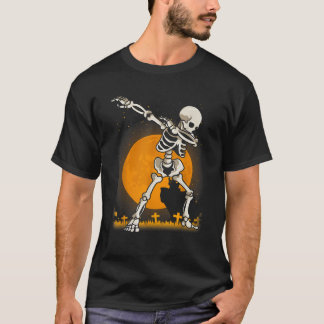 T-shirt Halloween Pour Garçons Enfants Fille Dabbing Skele