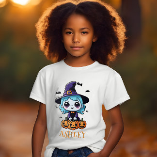 T-shirt Halloween pour petites sorcières enfants