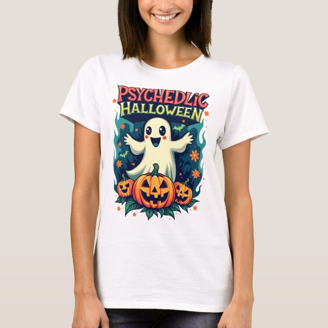 T-shirt Halloween psychédélique (Devant)
