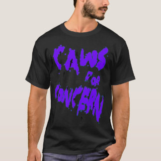 T-shirt Halloween Ravens Caws Pour Concert Fun Pun Purple 