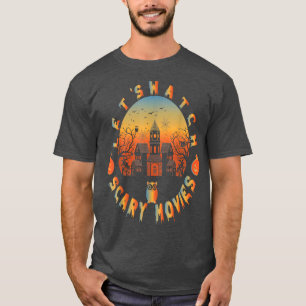T-shirt Halloween Regardons Effrayant Les Films D'Horreur