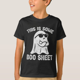 T-shirt Halloween Retro Boo Ghost Ceci Est Une Feuille De