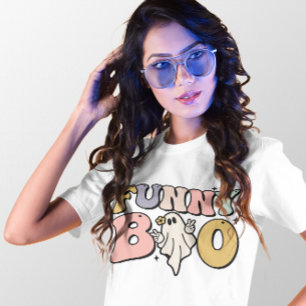 T-SHIRT HALLOWEEN RETRO SUPER FUNNY BOO GHOST