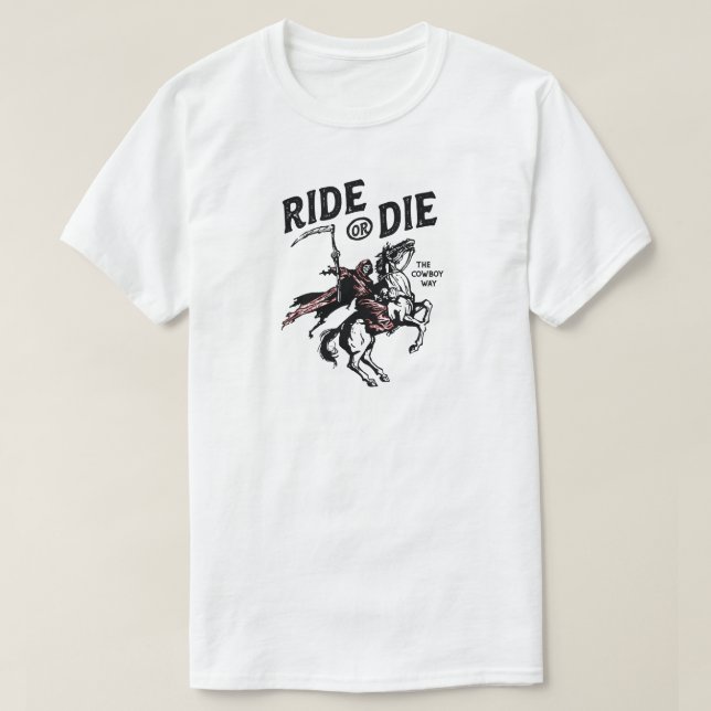 T-shirt Halloween Rid ou Die Grim Ripper (Design devant)