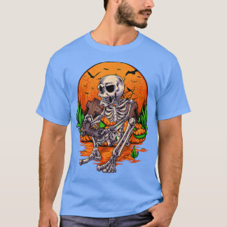 T-shirt Halloween s For Boys Kids Men Skeleton Gaming