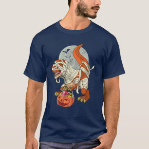 T-shirt Halloween S Pour Hommes Garçons Dinosaur T Rex Pom