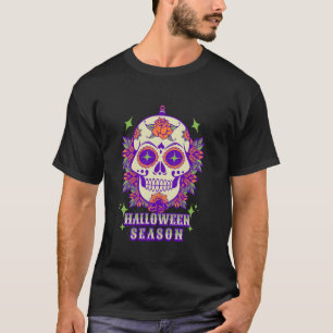 T-shirt Halloween Saison Éffrayante Mexicaine Crâne de suc