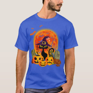 T-shirt Halloween Scary Chat noir drôle Costume d'Hallowee