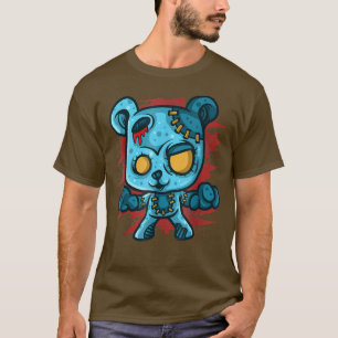 T-shirt Halloween Scary Horrorcontest Boo Skeleton Bear Gr