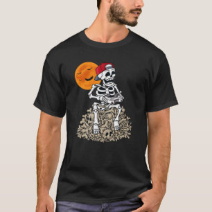 T-shirt Halloween Skeleton Gamer Boys Enfants Ados Jeu
