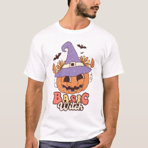 T-shirt Halloween sorcière de base Halloween Super hallowe