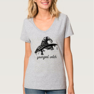 T-shirt Halloween sorcière frère à manches courtes Tee