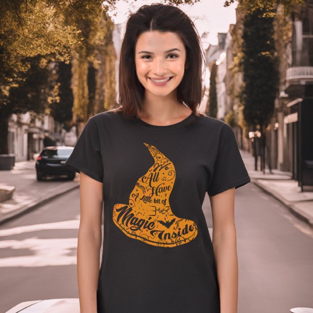 T-shirt Halloween sorcière magique Casquette de cuisine (Créateur téléchargé)