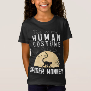 T-Shirt Halloween Spider Monkey Horreur Déplaisante