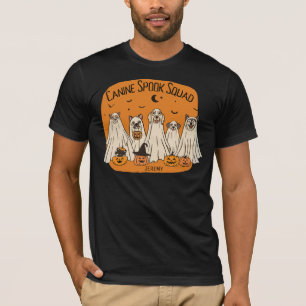 T-shirt Halloween Spook Squad chiens dorés fantômes citrou