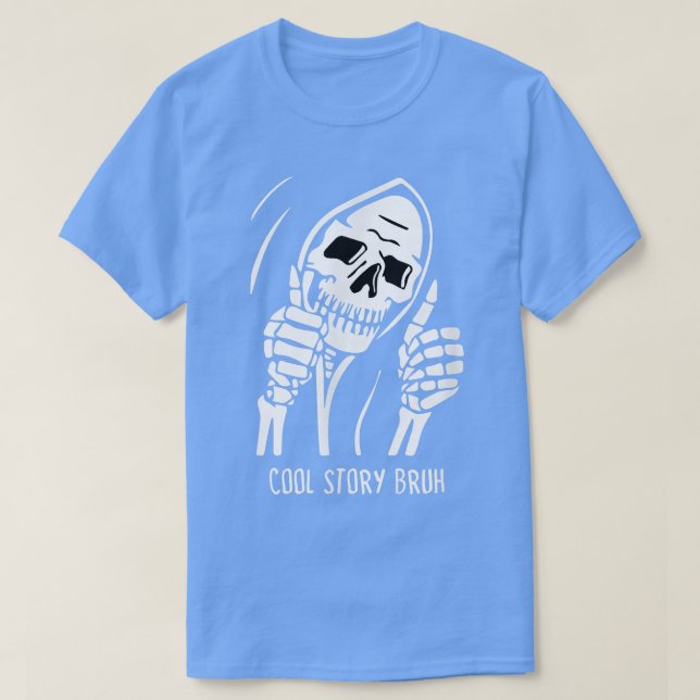 T-shirt Halloween, squelette  (Design devant)