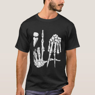 T-shirt Halloween Squelette Main Comma La Ponctuation Kama