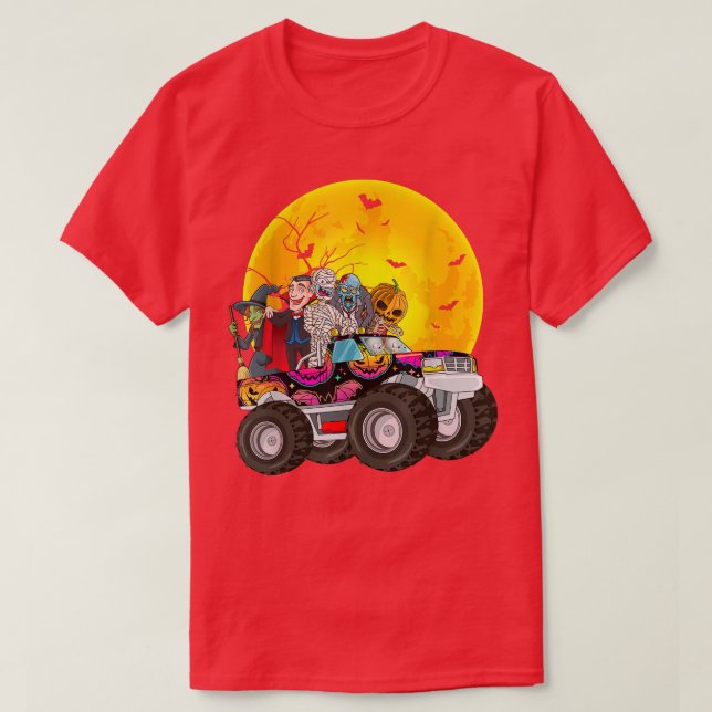 T-shirt Halloween Squelette Zombie équitation Monster Cami (Design devant)