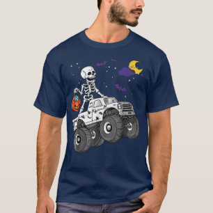 T-shirt Halloween Squelette Zombie équitation Monster Cami