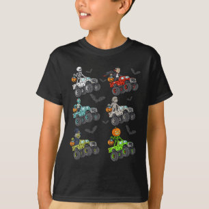 T-shirt Halloween Squelette Zombie équitation Monster Cami