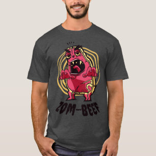 T-shirt Halloween Steak Viande Oiseau Beef Zombie Monster