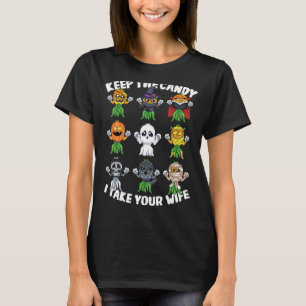 T-shirt Halloween Swinger Garder Le Bonbon Je Prends Ta Fe