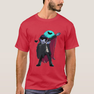 T-shirt Halloween tamponnant Dracula