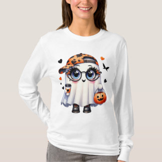 T-shirt Halloween ,Tee fantôme mignon ,Chemise cit