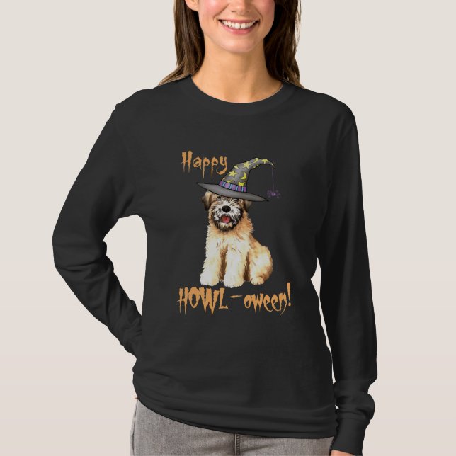 T-shirt Halloween Terrier blond comme les blés doucement (Devant)