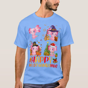 T-shirt Halloween Thanksgiving Christmas Aolotl Hallomerci