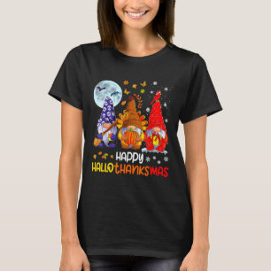 T-shirt Halloween Thanksgiving Noël Joyeux Hallomerci
