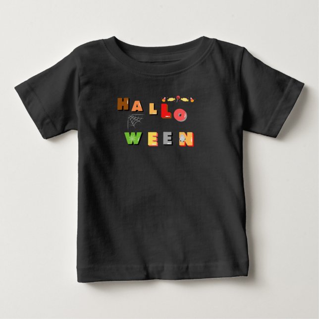 T-shirt Halloween Toddler noir (Devant)