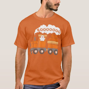 T-shirt Halloween Train Boo Funny Ghost Pumkin ToddlerBoy