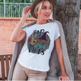 T-SHIRT HALLOWEEN TRENDY BAD WITCH VIBES | WITCHCRAFT