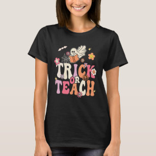 T-shirt Halloween Trick or Teach Rétro Prof Hipp